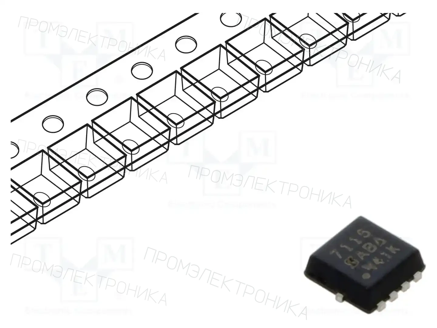 VISHAY SI7115DN-T1-GE3 — Транзисторы с каналом P SMD