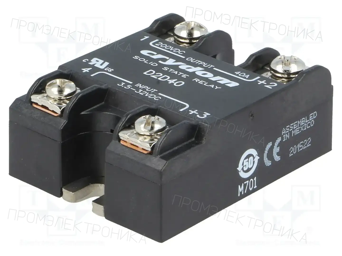 SENSATA / CRYDOM D2D40 — Реле SSR постоянного тока