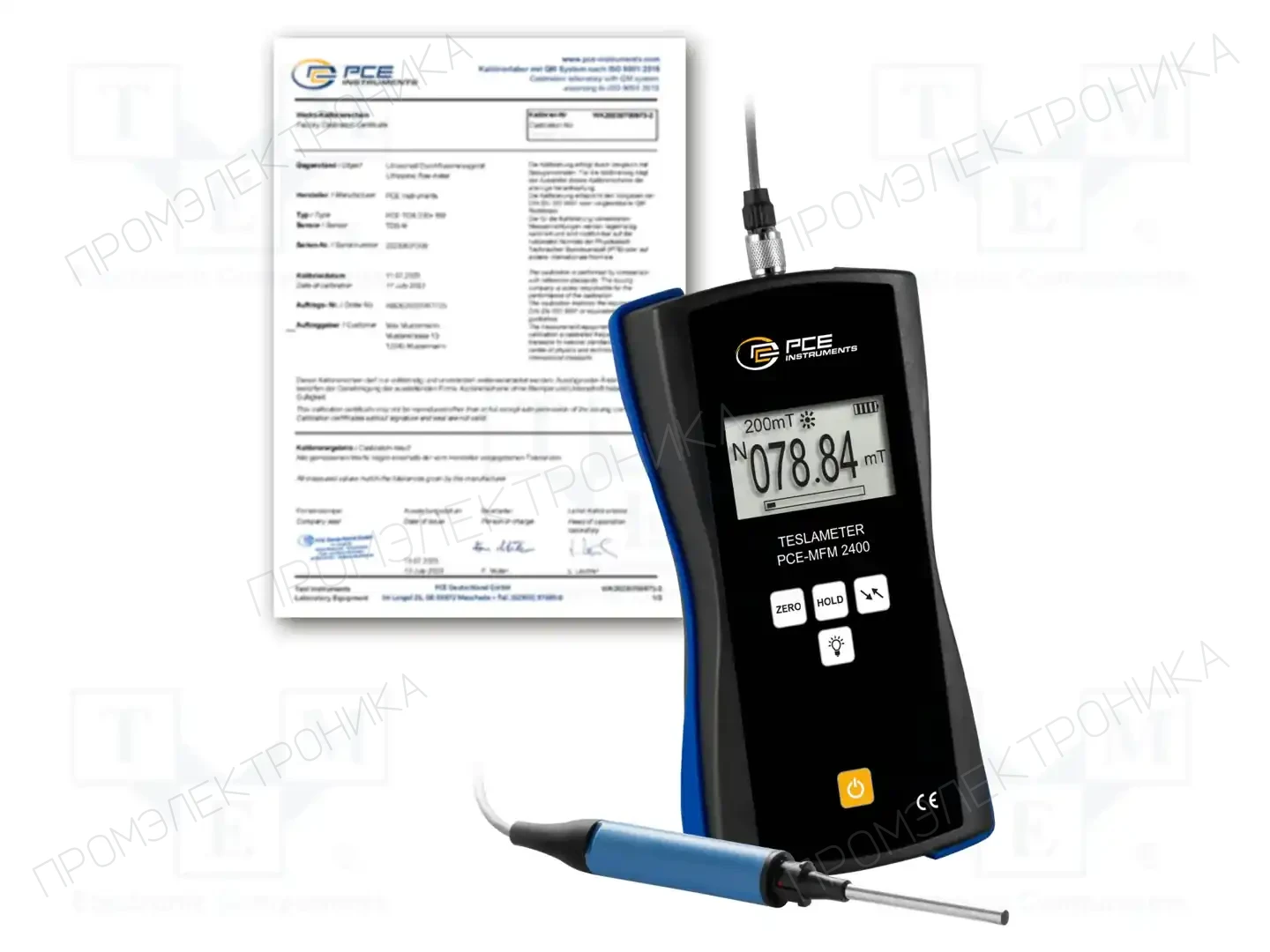 PCE INSTRUMENTS PCE-MFM 2400+-ICA — Измерители электромагн. и магн. полей