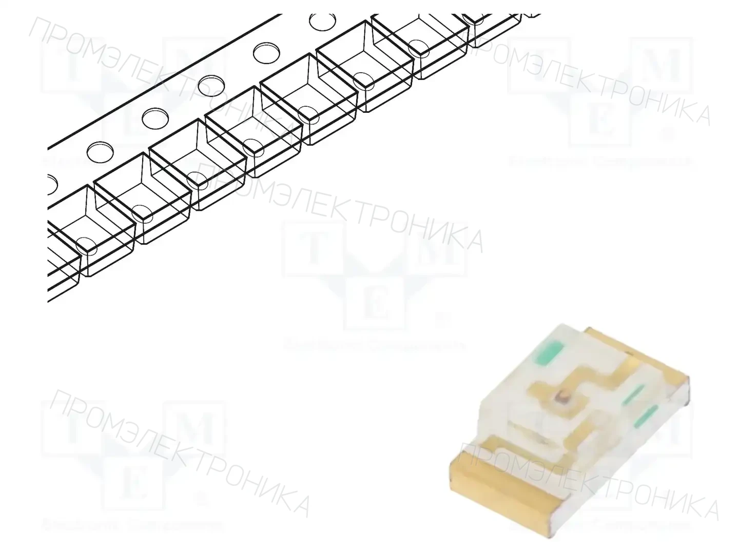 KINGBRIGHT ELECTRONIC KP-3216SURC — Светодиоды SMD цветные