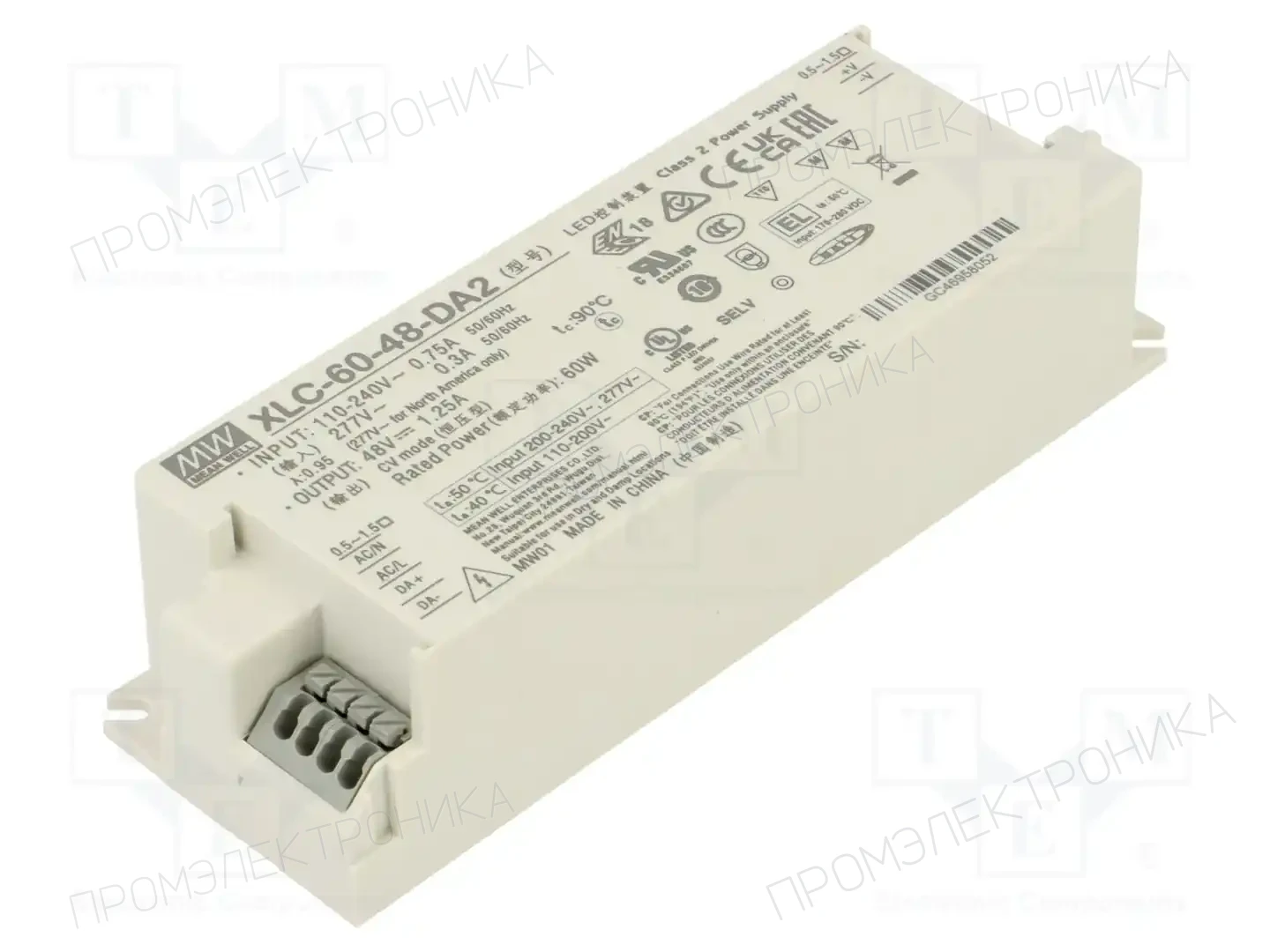 MEAN WELL XLC-60-48-DA2 — Блоки питания для LED