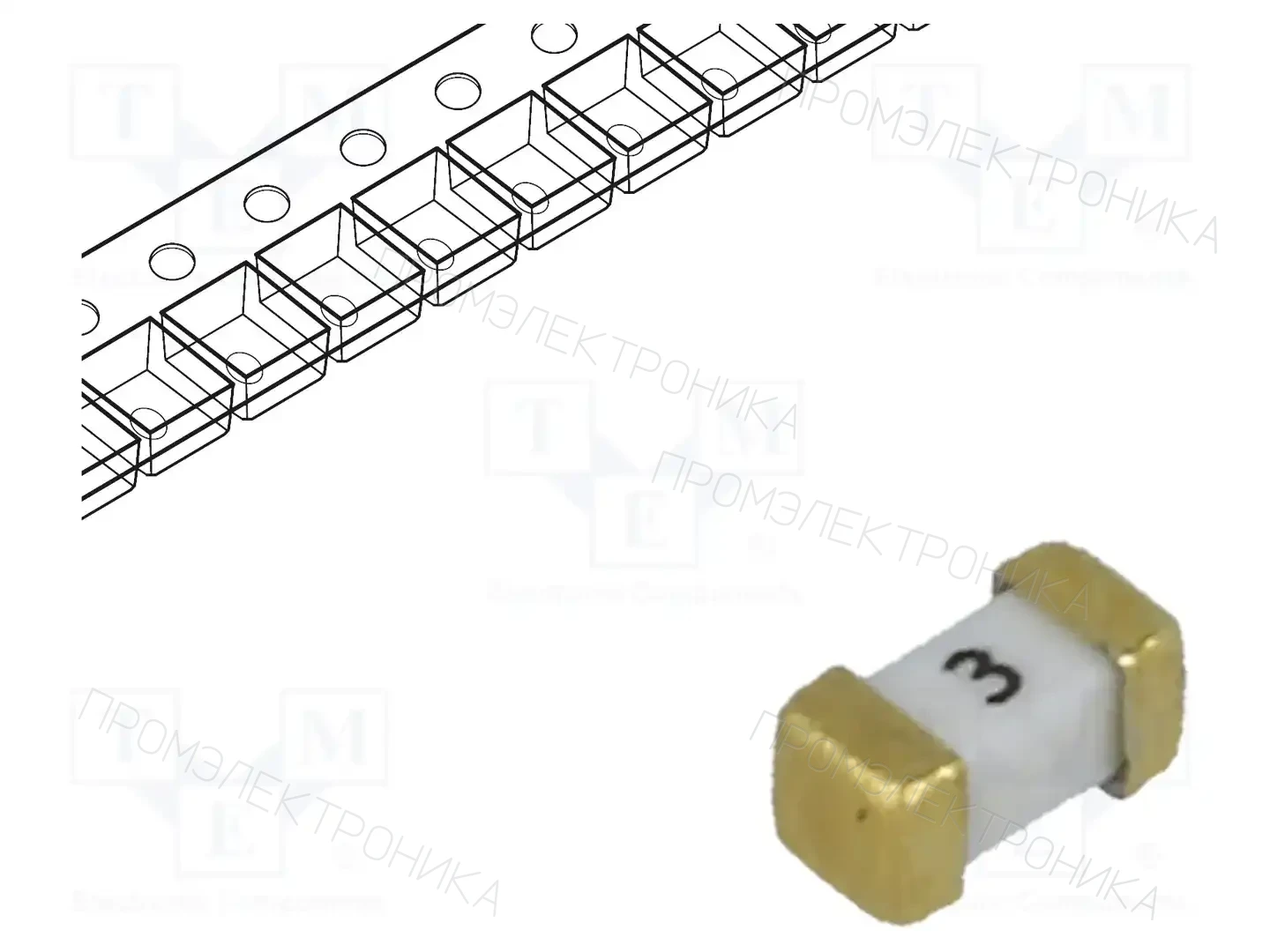 LITTELFUSE 0458003.DR — Предохранители SMD 1206 ультрабыстрые