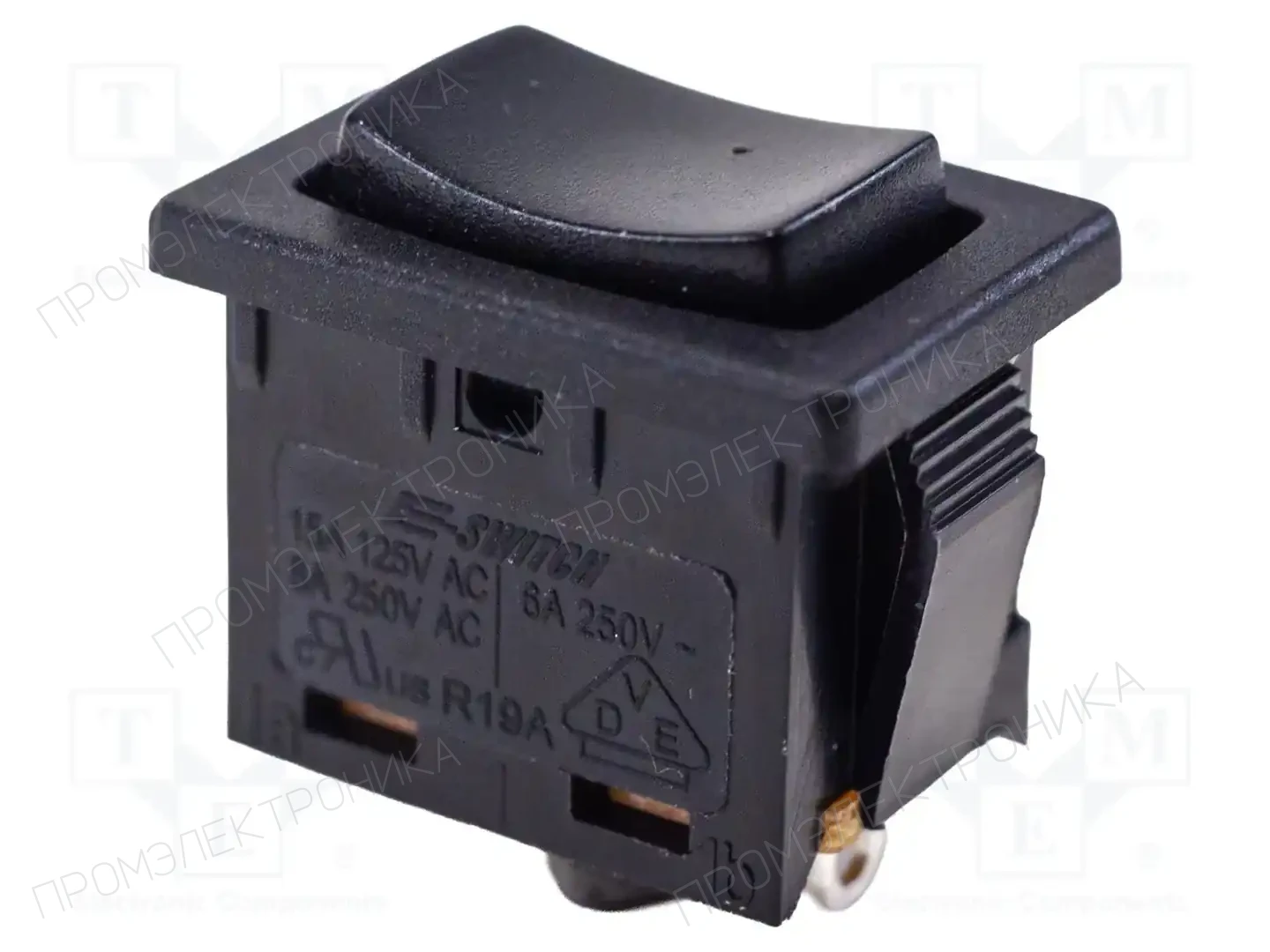 E-SWITCH R1966IBLKBLKES — Переключатели типа Rocker