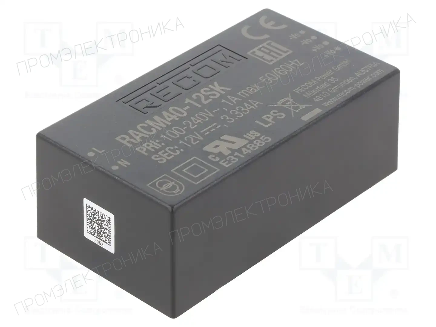 RECOM RACM40-12SK-T — Открытые блоки питания