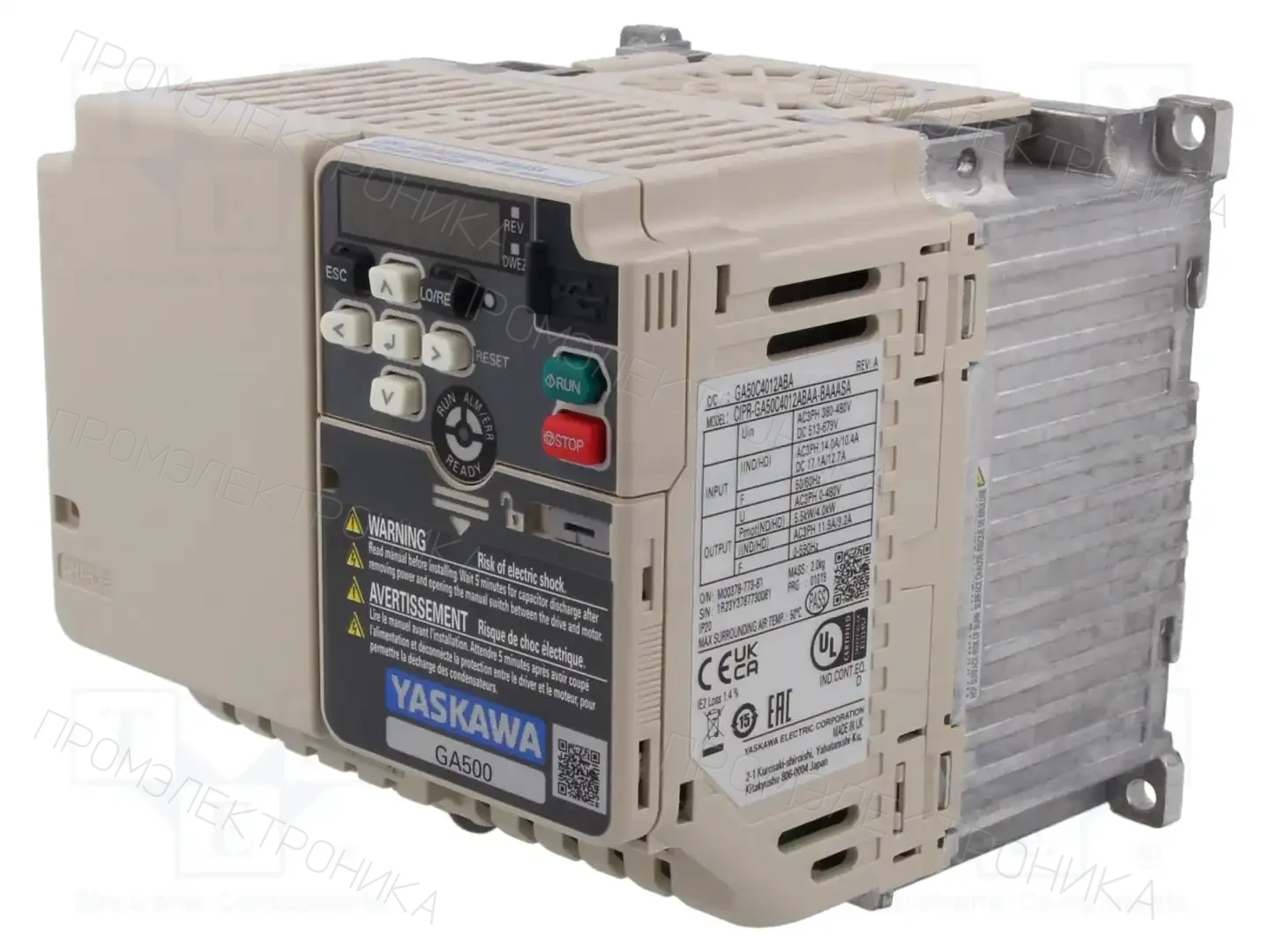 YASKAWA CIPR-GA50C4012ABAA-BAAASA — Трехфазные инверторы