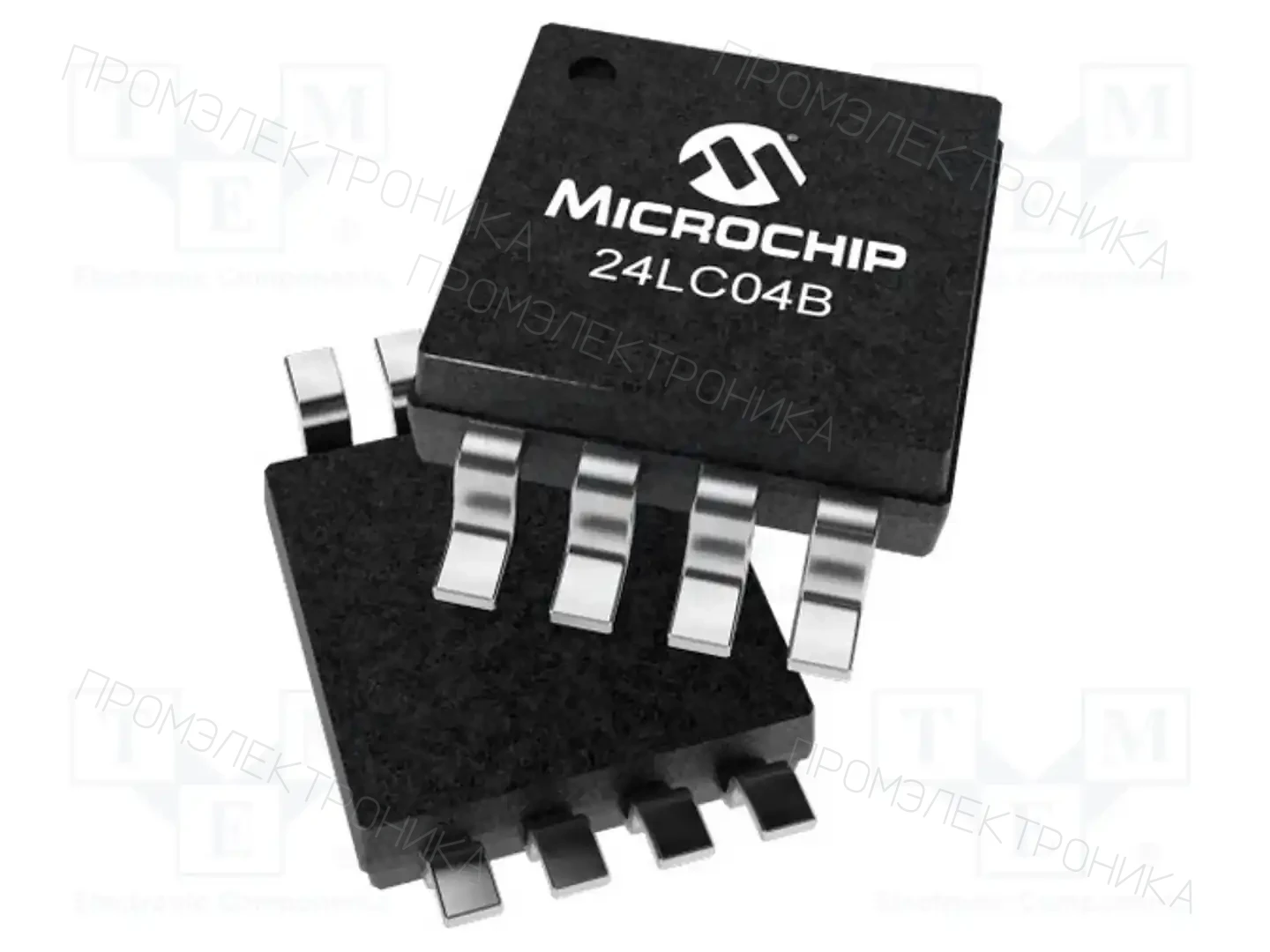 Microchip Technology 24LC04B-E/MS — Памяти EEPROM последовательные