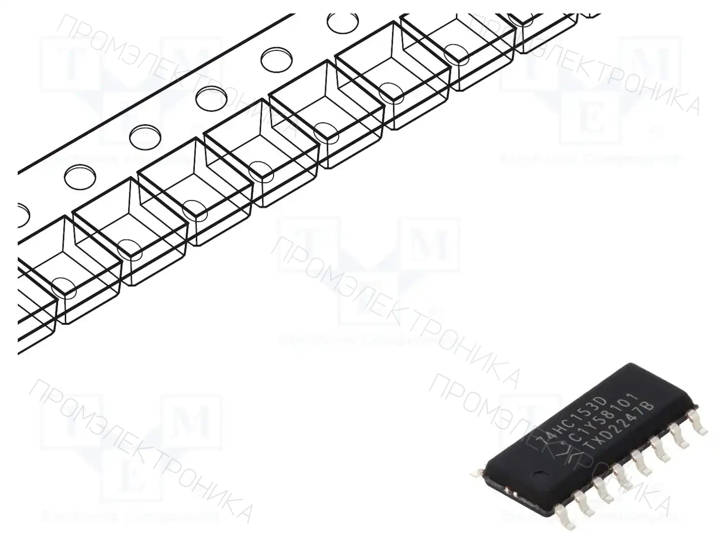 NEXPERIA 74HC153D,653 — Декодеры, мультиплексоры, переключатели