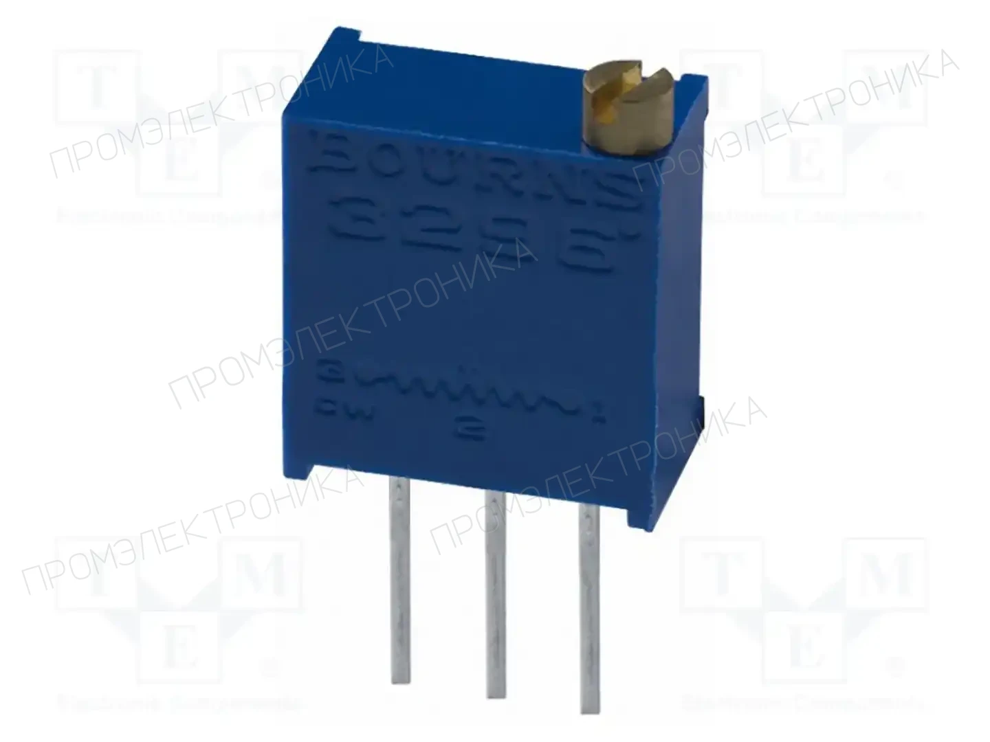 BOURNS 3296W-1-500 — Потенциометры THT многооборотные 3/8 дм