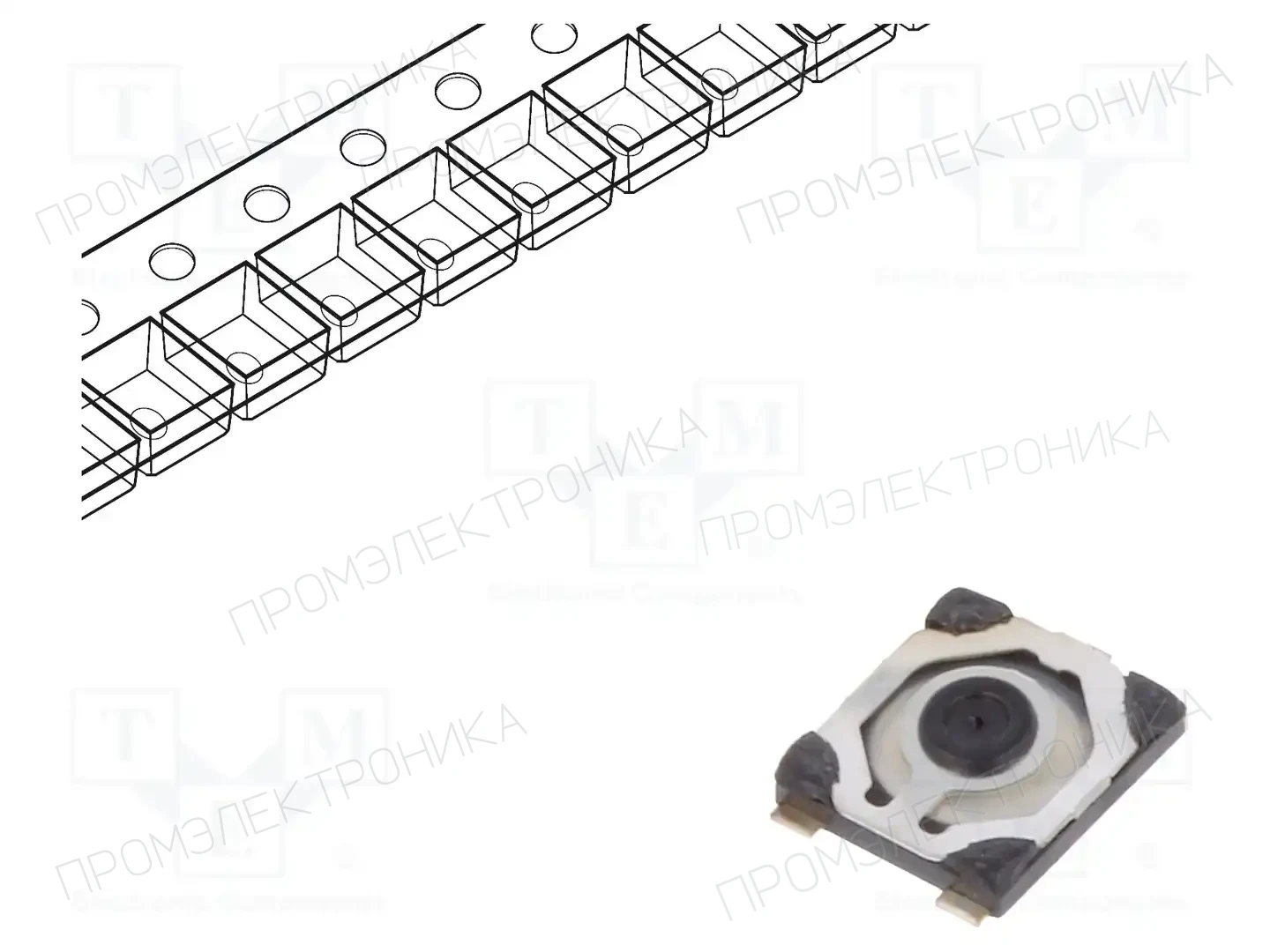 C&K KMT211GHFLFS — Микропереключатели TACT