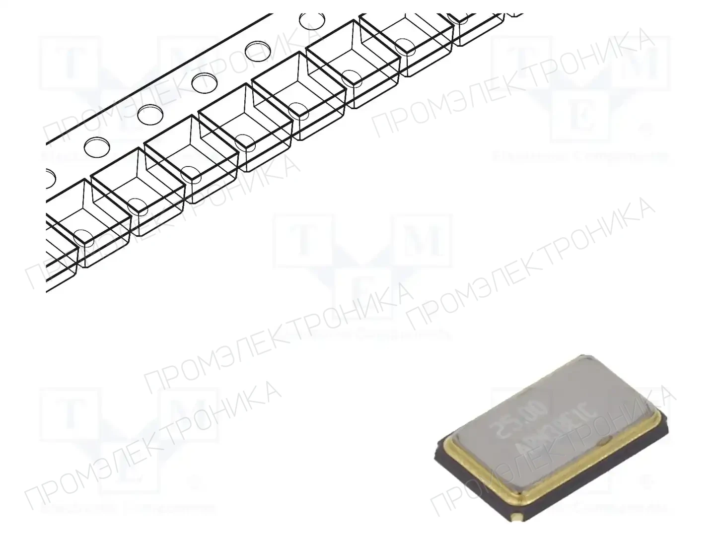 ABRACON ABM3B-25.000MHZ-B2-T — Резонаторы и генераторы