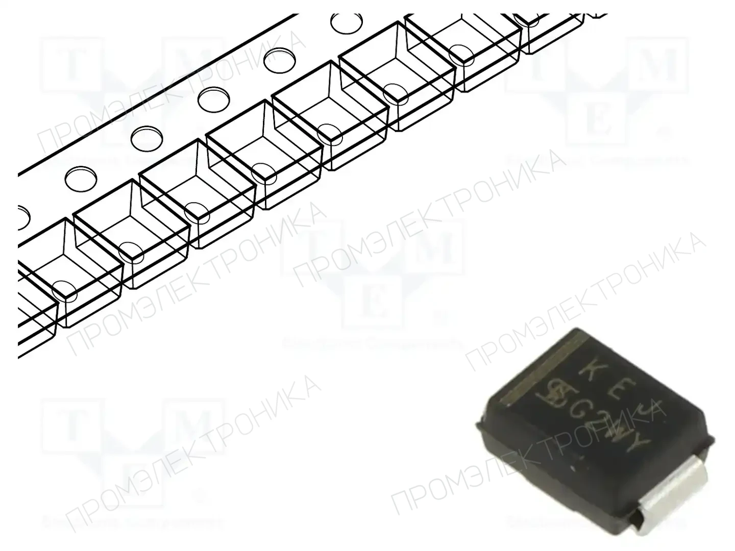 TAIWAN SEMICONDUCTOR P6SMB6.8A — Диоды TVS SMD однонаправленные