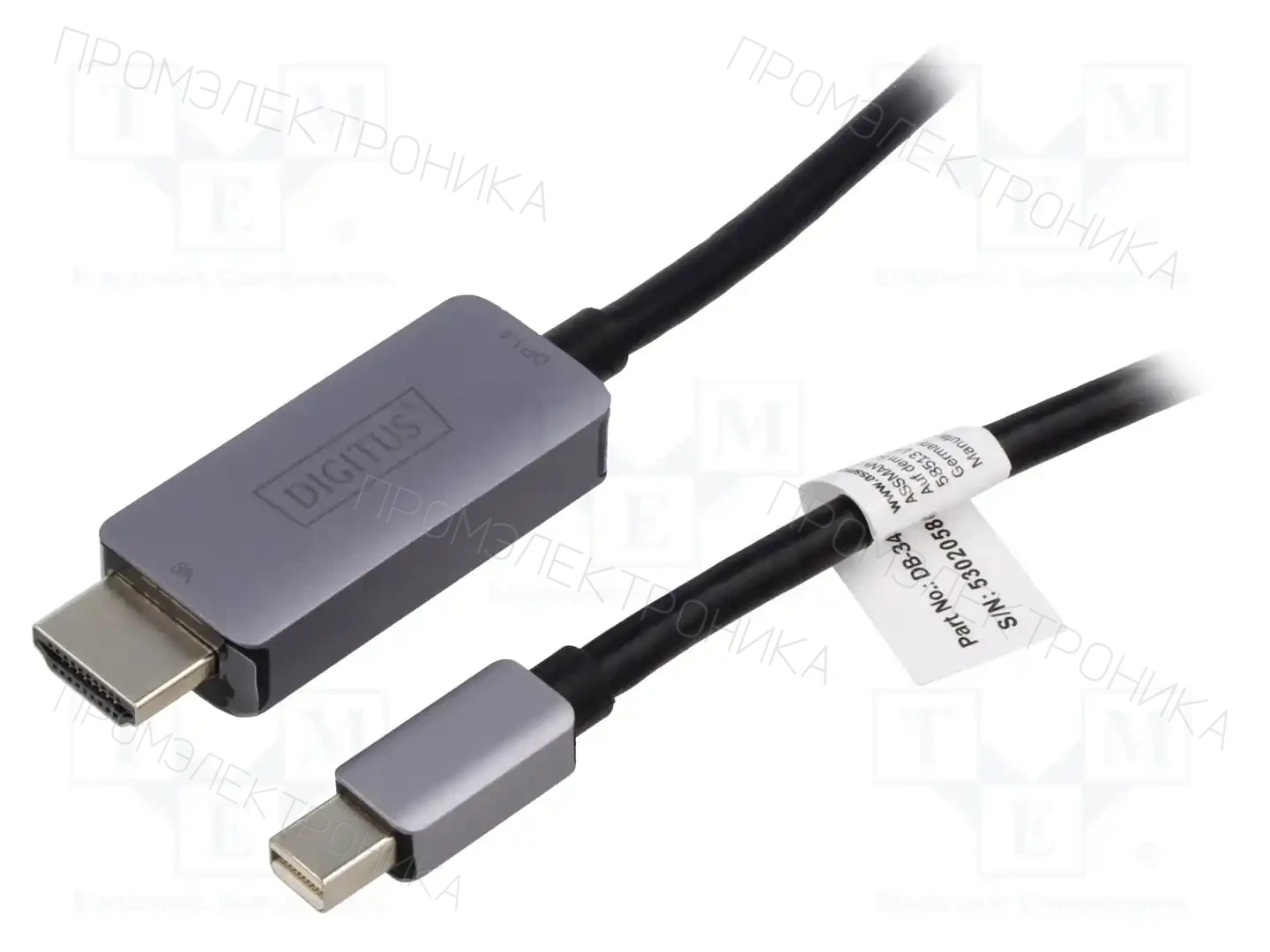 DIGITUS DB-340109-010-S — Кабели и адаптеры HDMI, DVI, DisplayPort