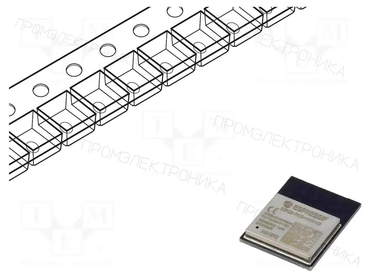 ESPRESSIF ESP32-PICO-MINI-02-N8R2 — Модули IoT (WiFi/Bluetooth)