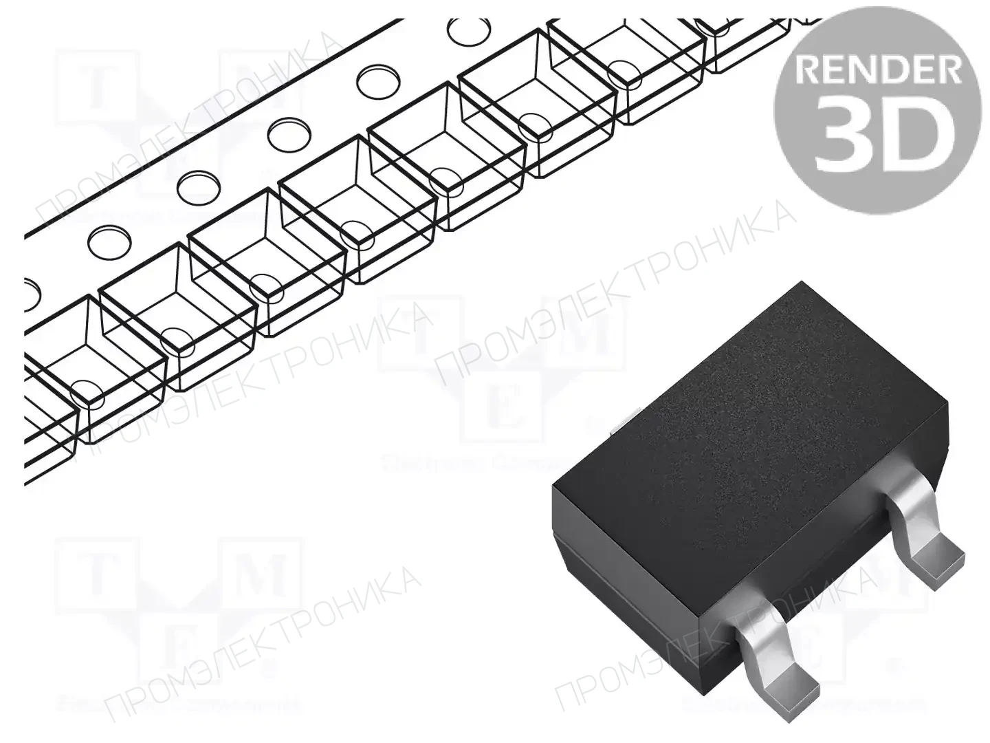 MICRO COMMERCIAL COMPONENTS BAT54AT-TP — Диоды Шотки SMD