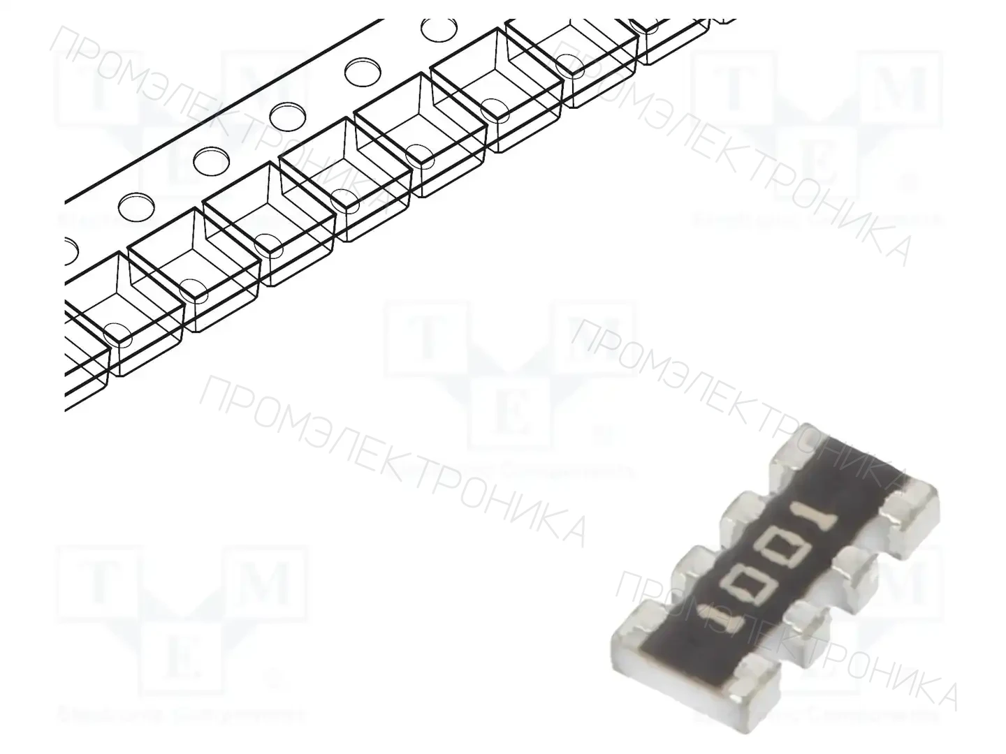 BOURNS CAY16-1001F4LF — Резисторные сборки