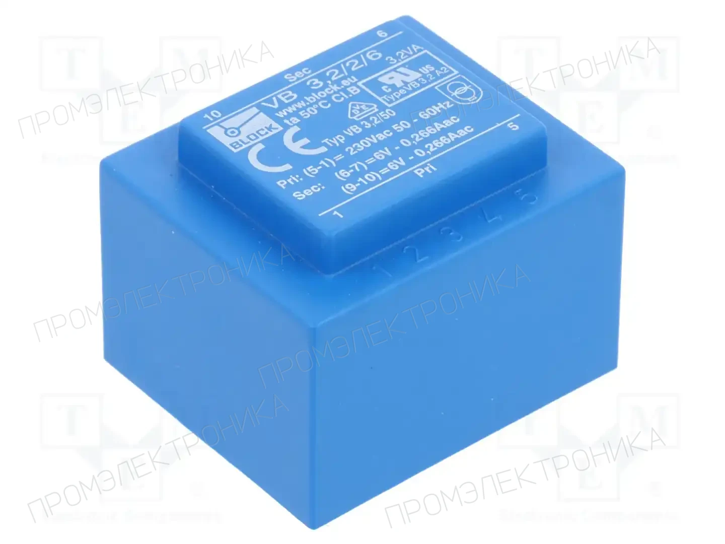 BLOCK VB 3,2/2/6 — Трансформаторы PCB