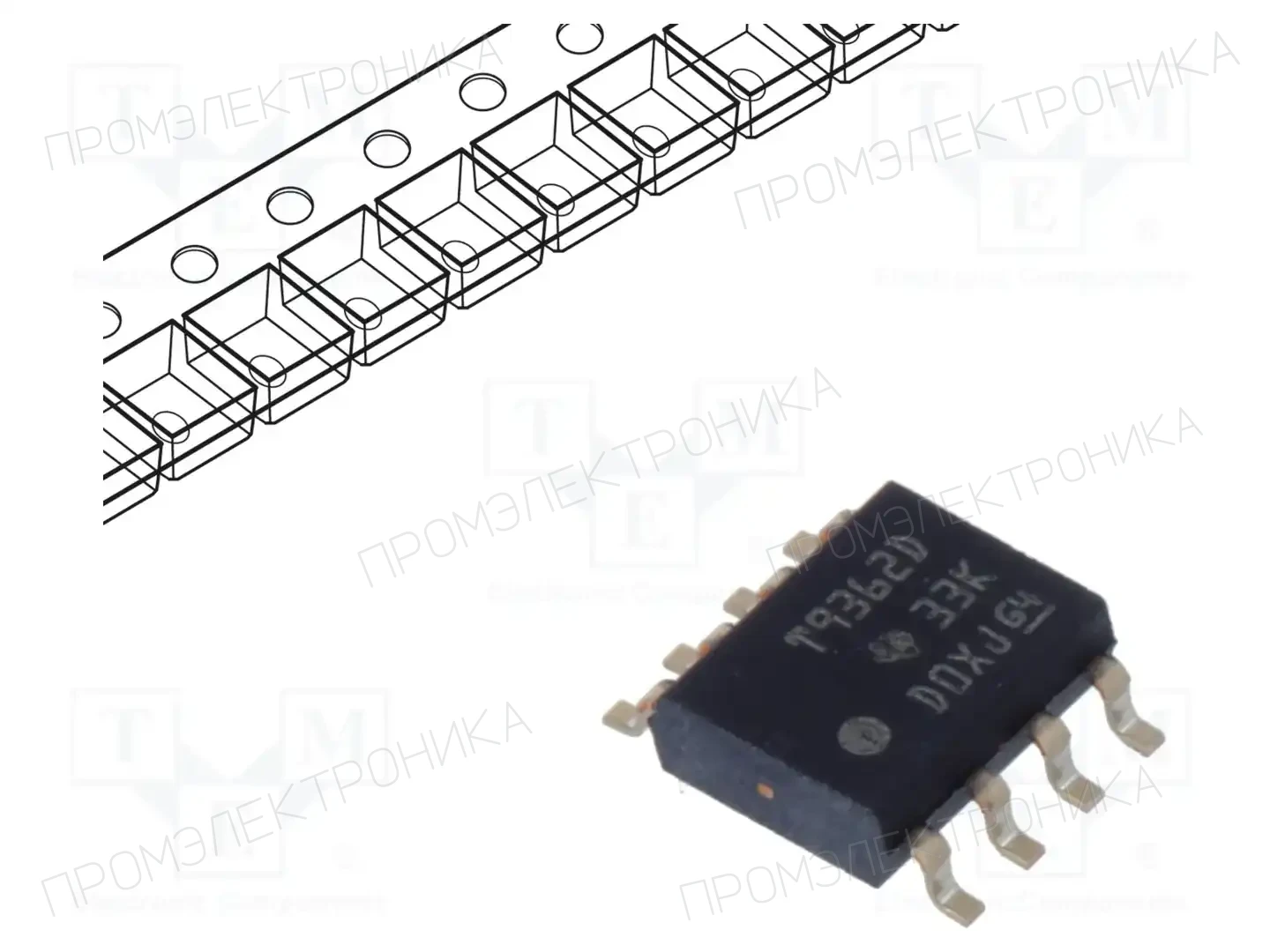 Texas Instruments TLV9362IDR — Операционные усилители SMD