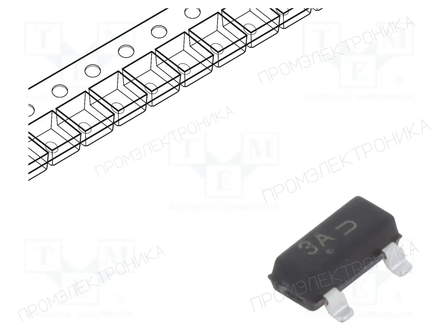 onsemi BC856ALT1G — Транзисторы PNP SMD