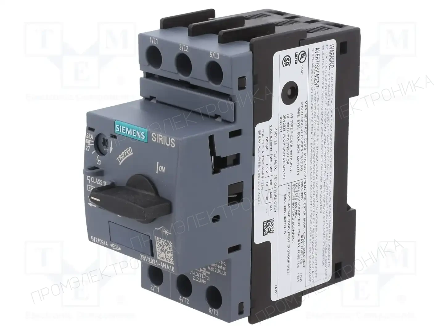 SIEMENS 3RV2021-4NA10 — Выключатели двигательные