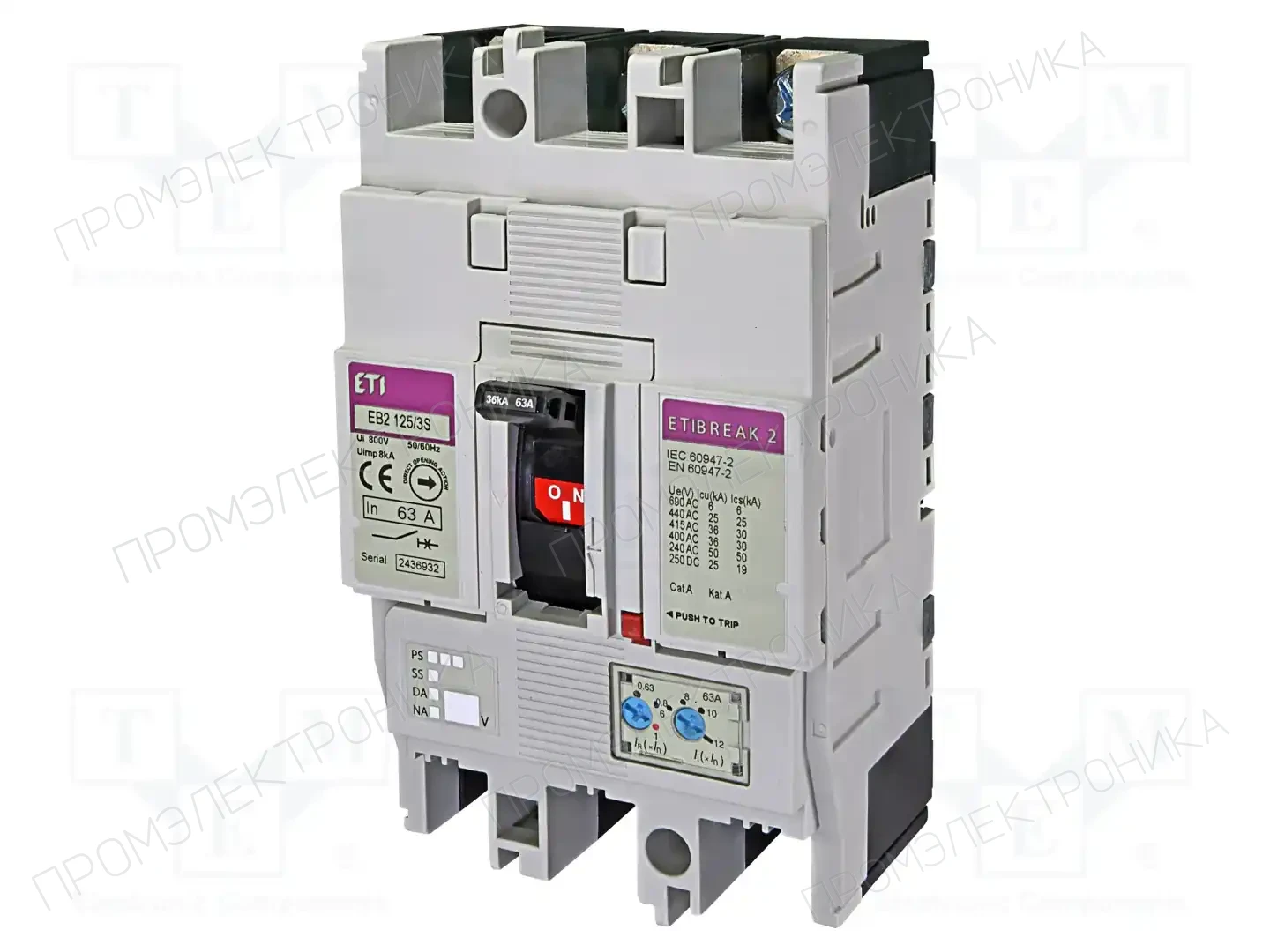 ETI POLAM EB2 125/3S 63A 3P — Разъединители
