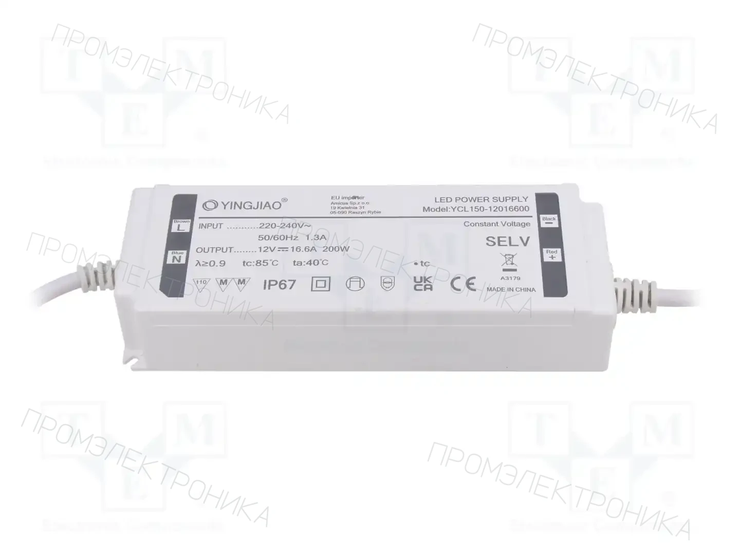 YINGJIAO YCL150-12016600 — Блоки питания для LED