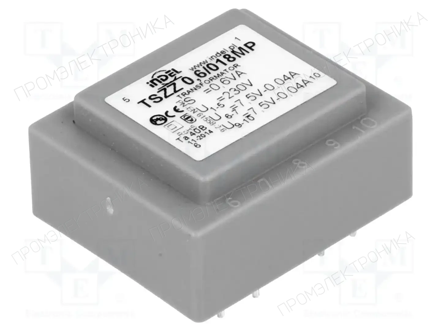 INDEL TSZZ0.6/018MP — Трансформаторы PCB