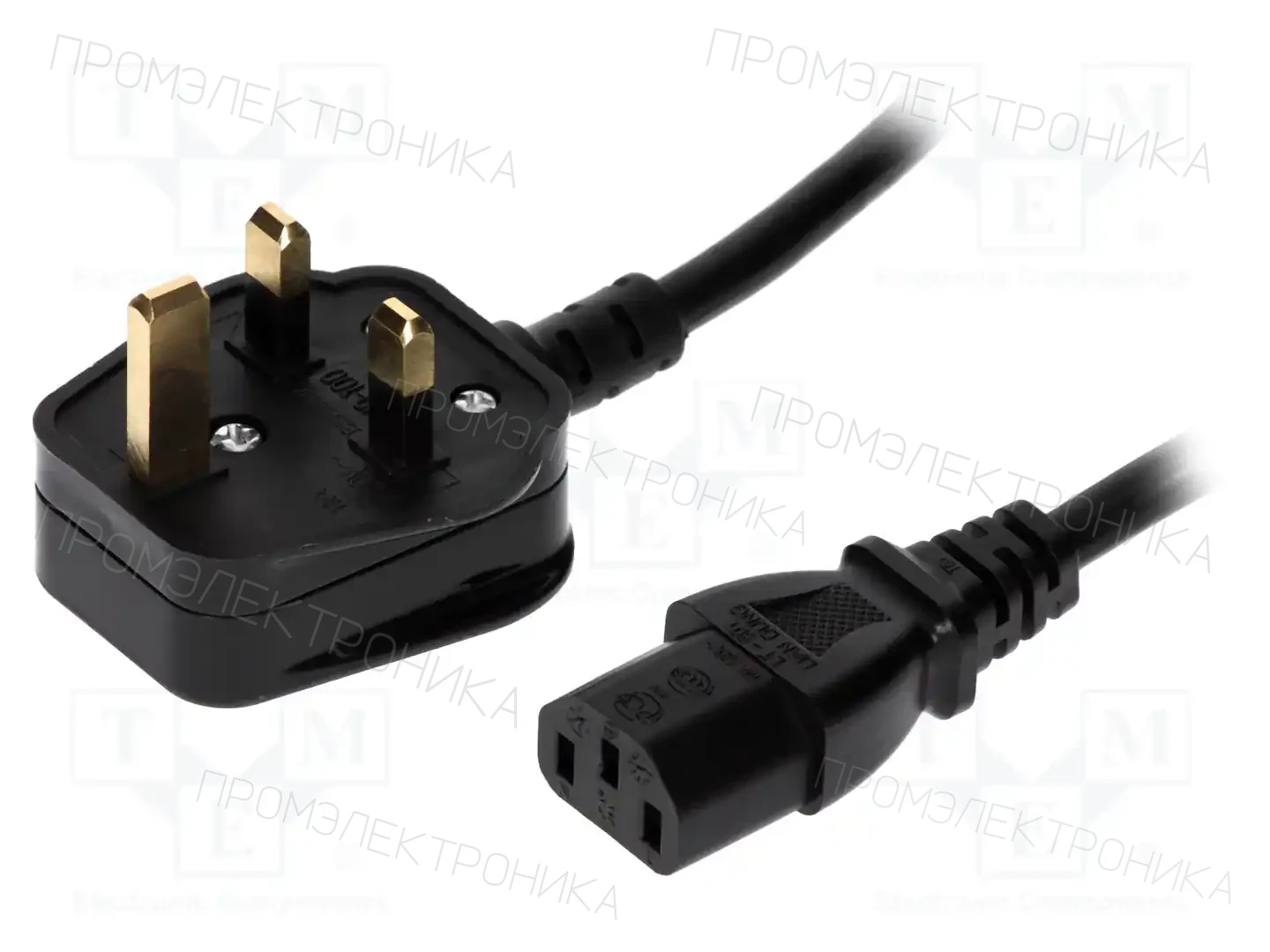 LIAN DUNG LT327+501 3X0.75 3A 2.0M BLK — Кабели питания компьютерные и универс