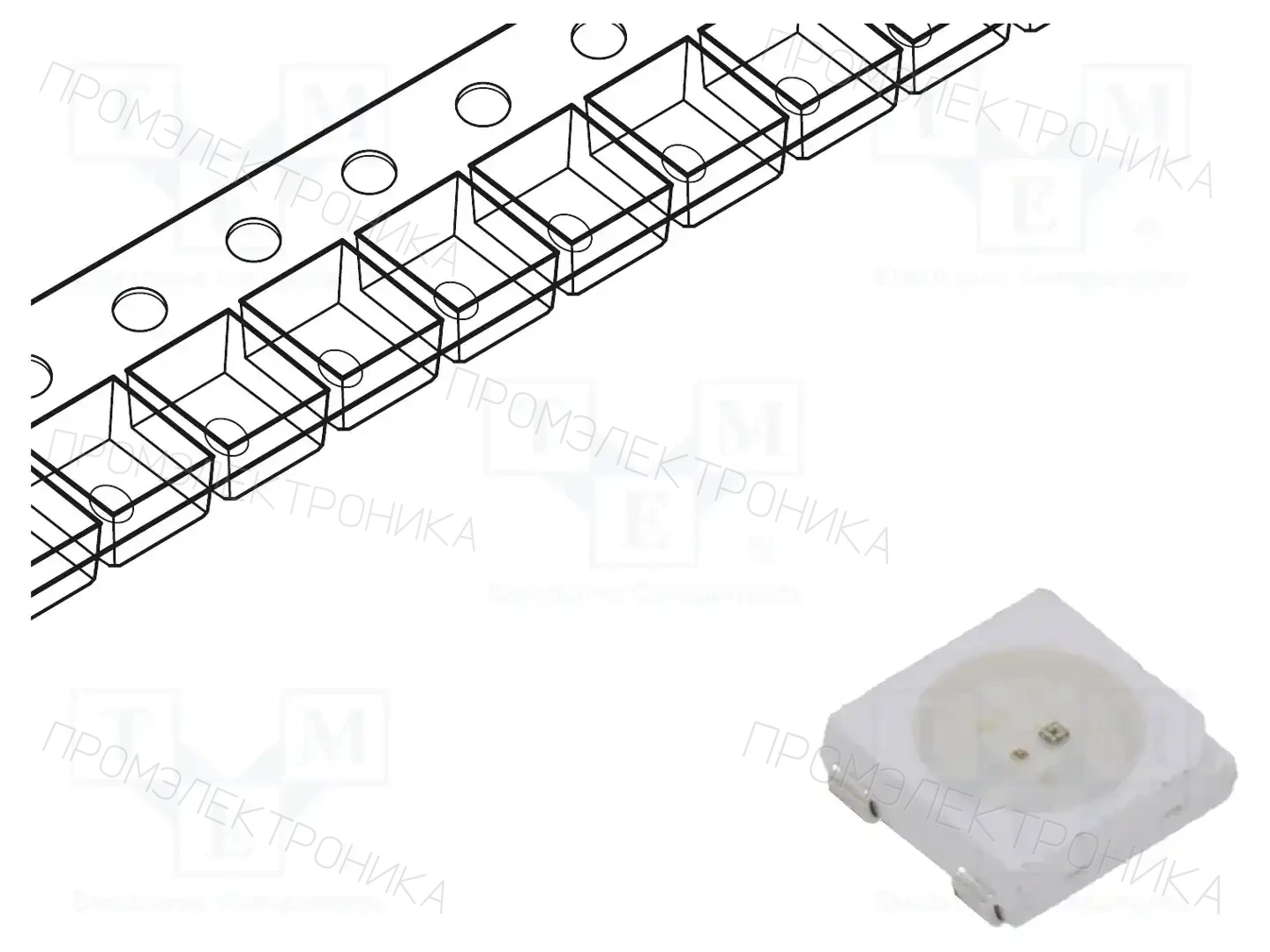 LUCKYLIGHT FR5050RGB4C-F1T — Светодиоды SMD цветные