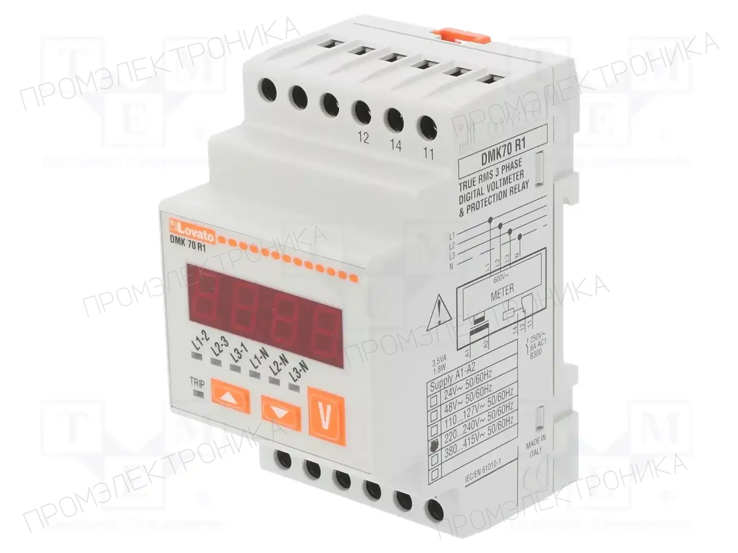 LOVATO ELECTRIC DMK 70 R1 — Вольтметры