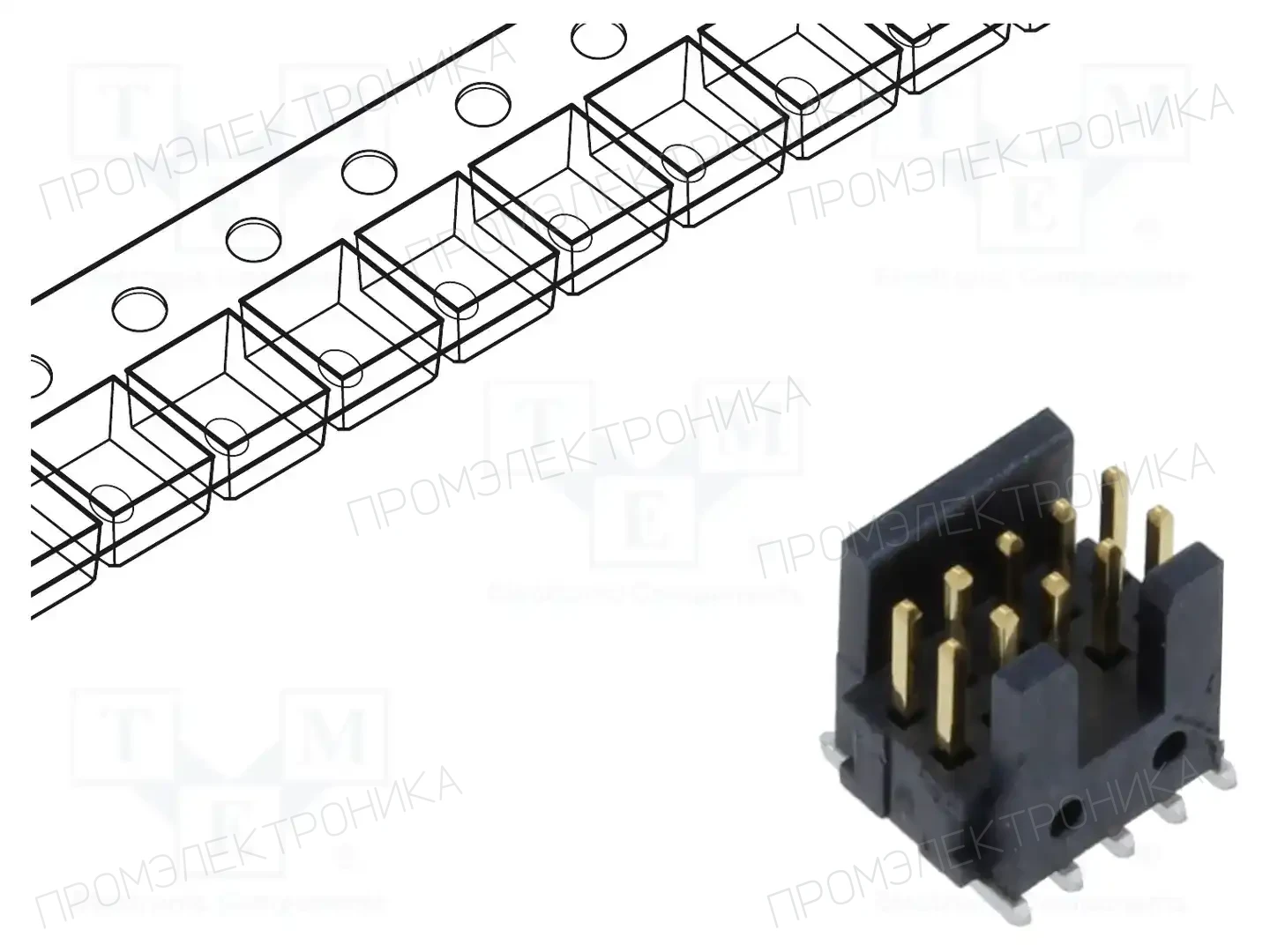 SAMTEC FTSH-105-01-F-DV-K-TR — Разъeмы пластина - пластина
