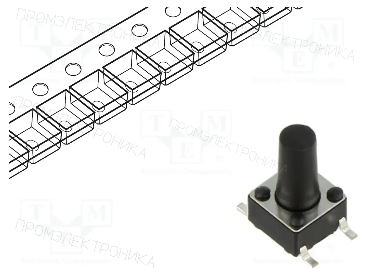 CONNFLY DS1042-03-121KKR25010 — Микропереключатели TACT