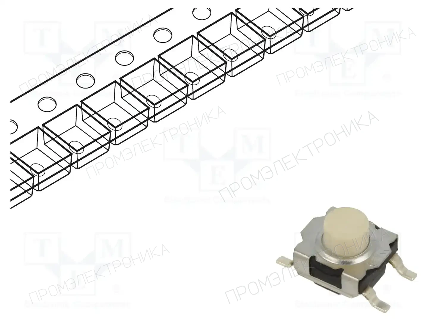 C&K KT11P2SM34 LFS — Микропереключатели TACT