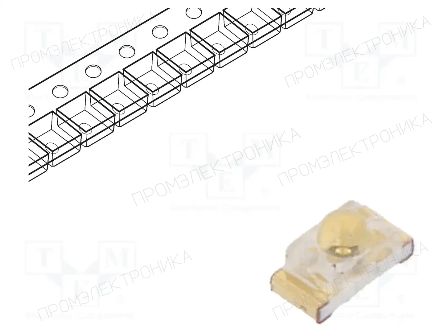 KINGBRIGHT ELECTRONIC KPTD-1608CGCK — Светодиоды SMD цветные