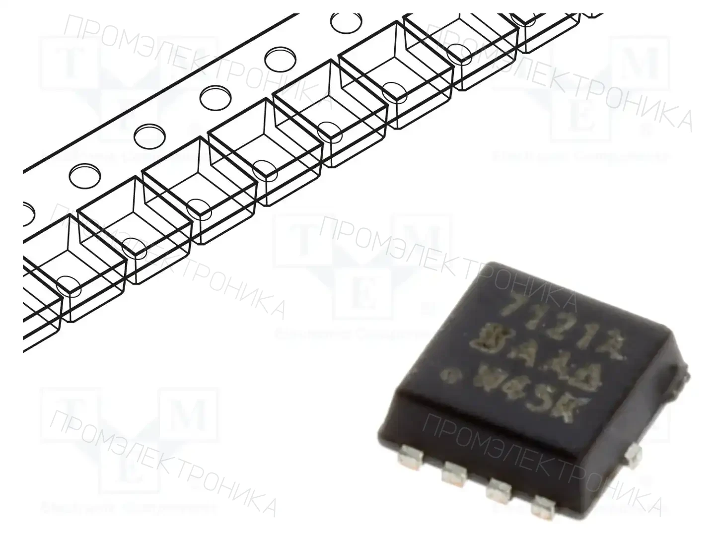 VISHAY SI7121ADN-T1-GE3 — Транзисторы с каналом P SMD