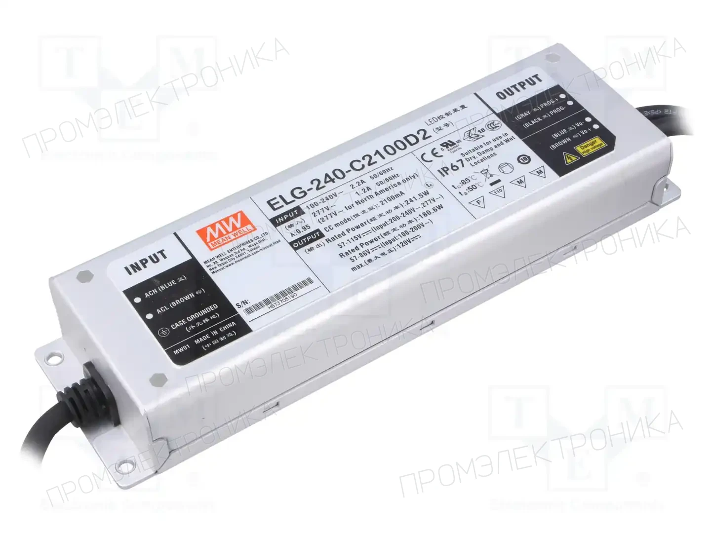 MEAN WELL ELG-240-C2100D2 — Блоки питания для LED
