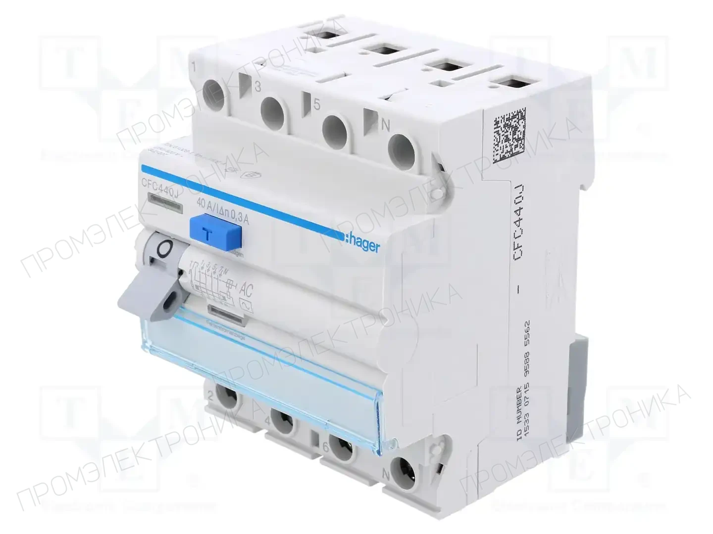 HAGER CFC440J — Дифференциальные выключатели