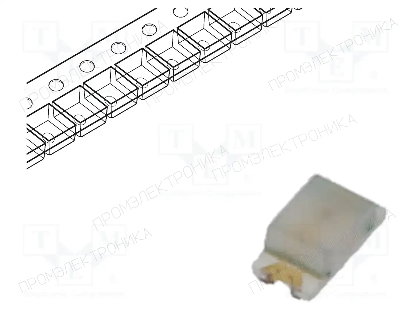 ROHM SEMICONDUCTOR SML-D12D1WT86 — Светодиоды SMD цветные