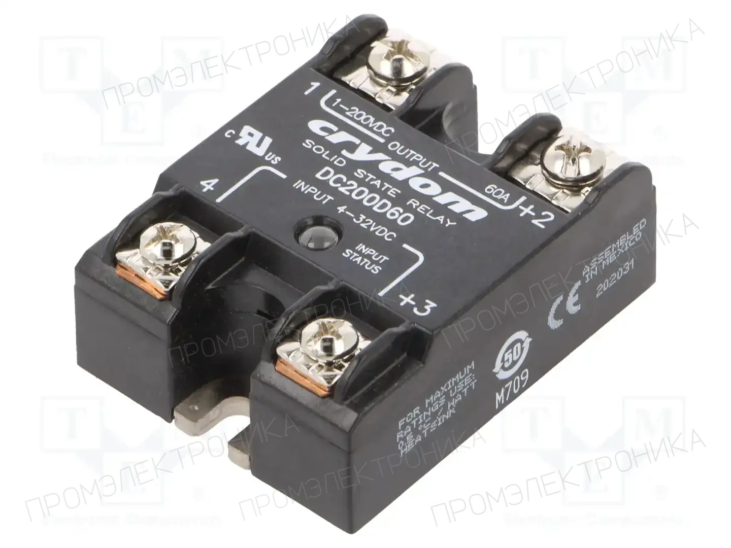 SENSATA / CRYDOM DC200D60 — Реле SSR постоянного тока