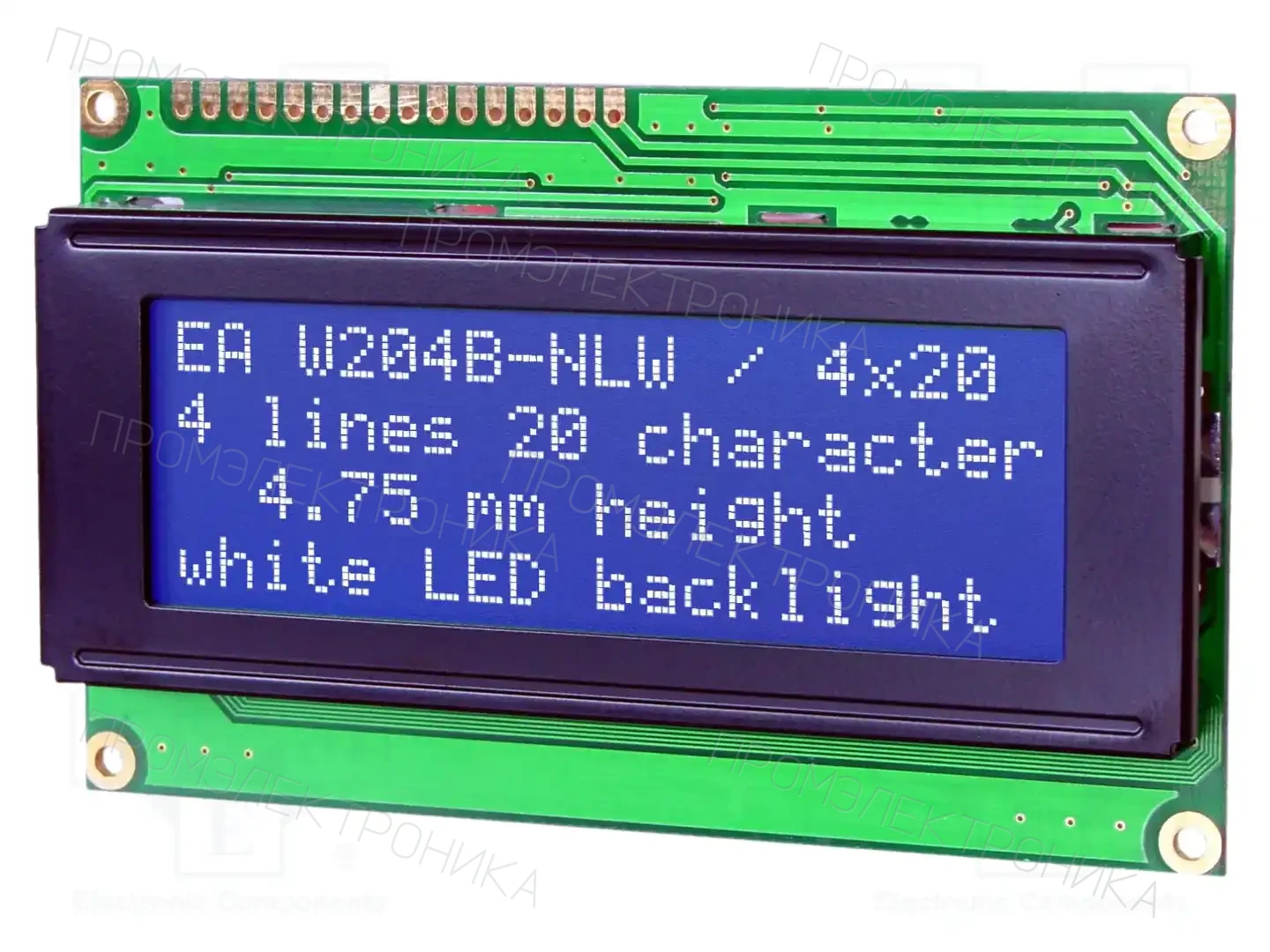 DISPLAY VISIONS EA W204B-NLW — Дисплеи LCD буквенно-цифровые