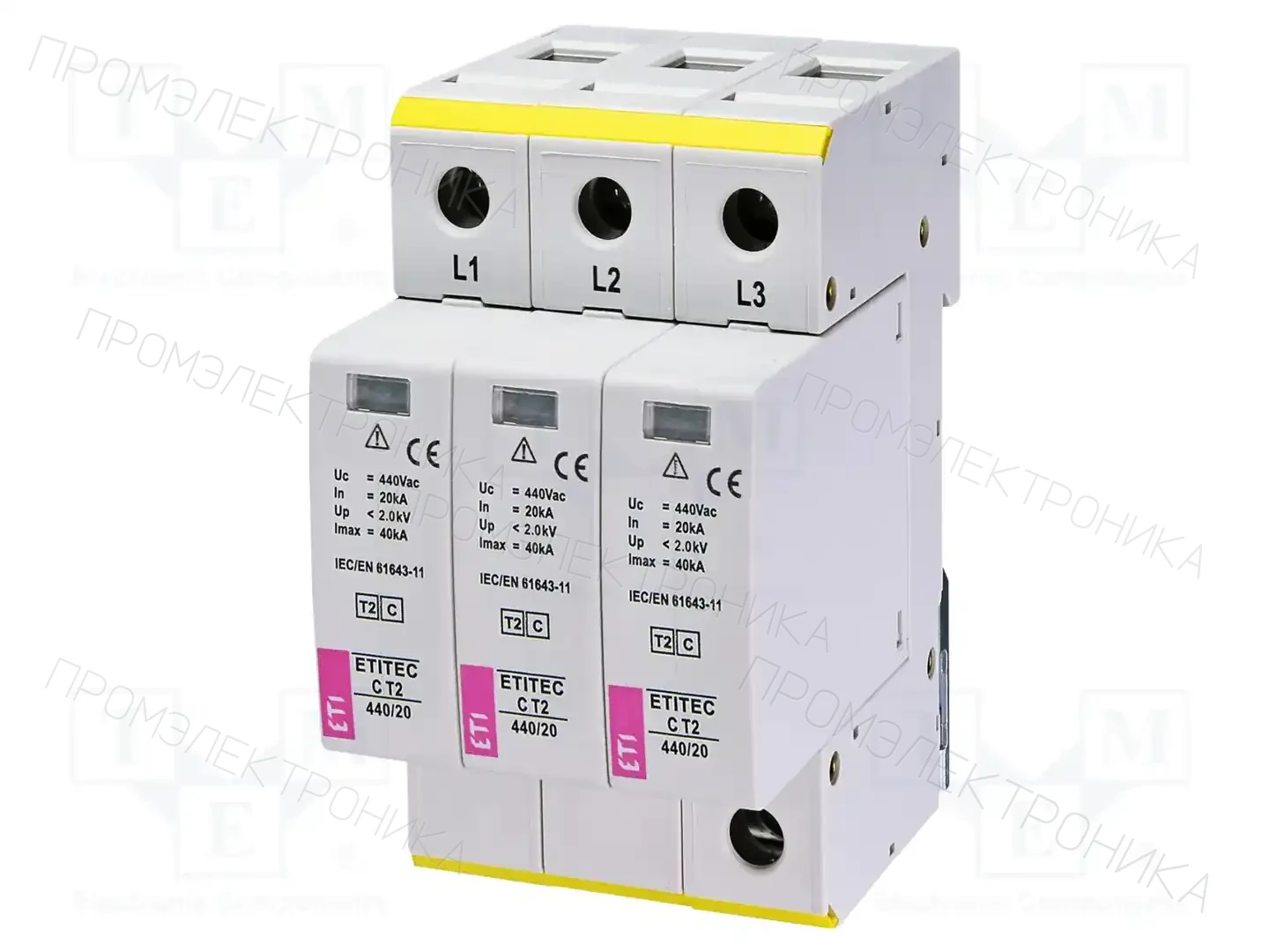 ETI POLAM ETITEC C T2 440/20 3+0 — Ограничители перенапряжения