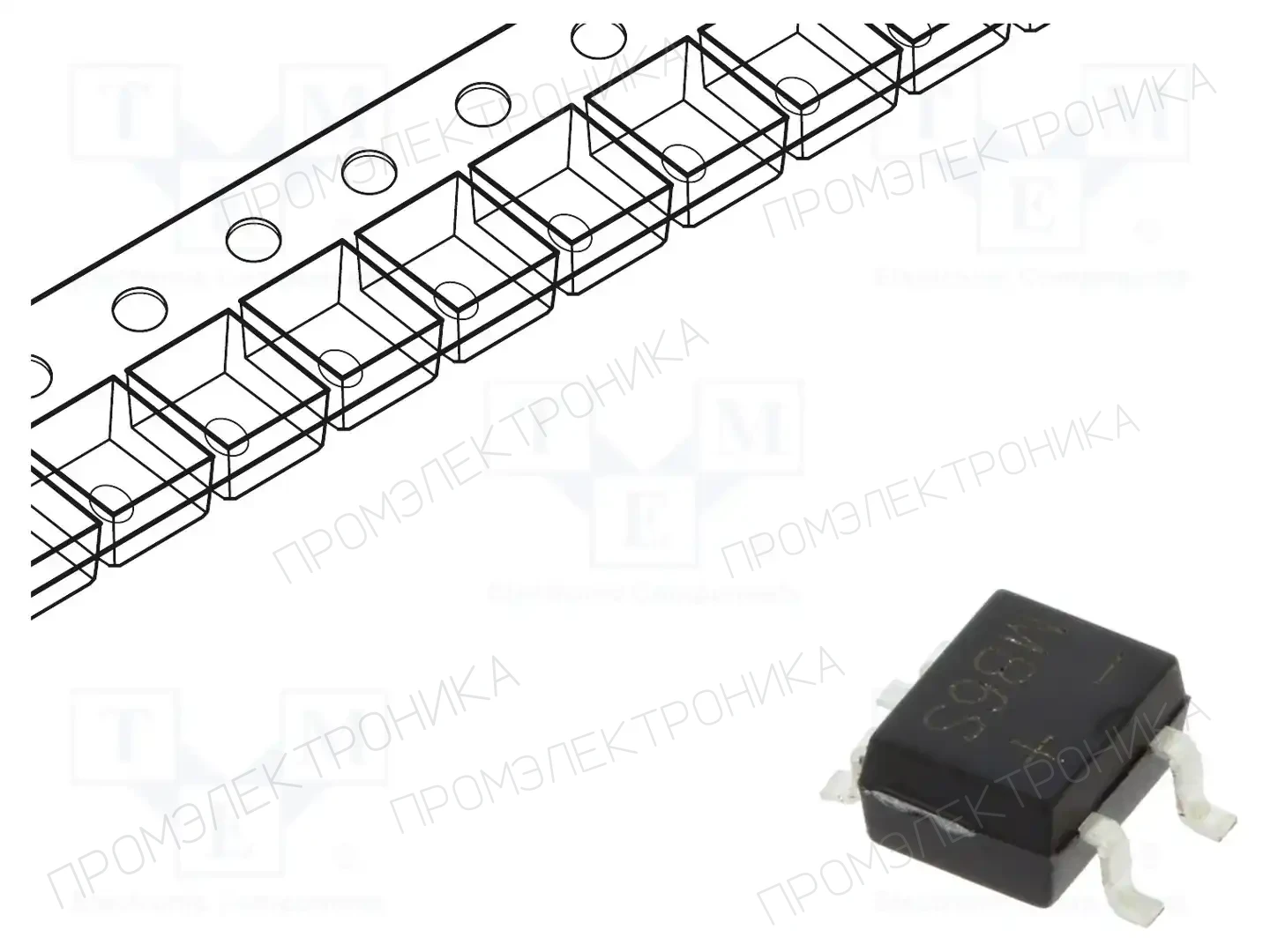AKYGA SEMI AKS0042 — Однофазные мосты диодные SMD/THT