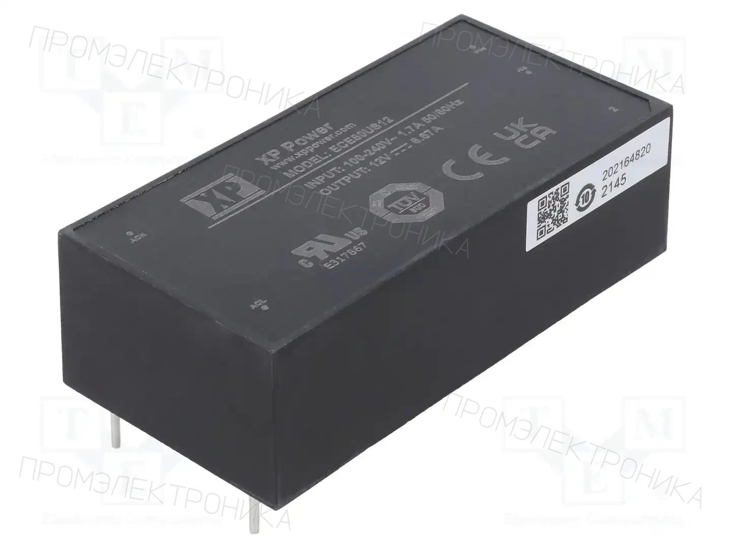 XP POWER ECE80US12 — Преобразователи AC/DC для PCB