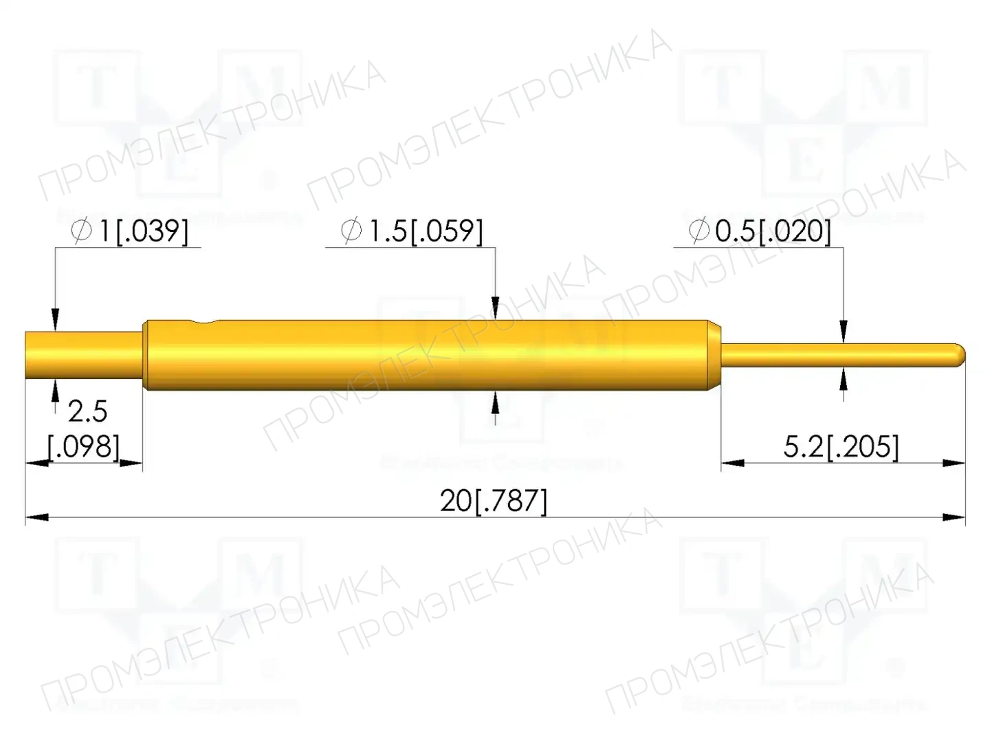 INGUN GKS-941 305 050 A 0800 L — Измерительные щупы
