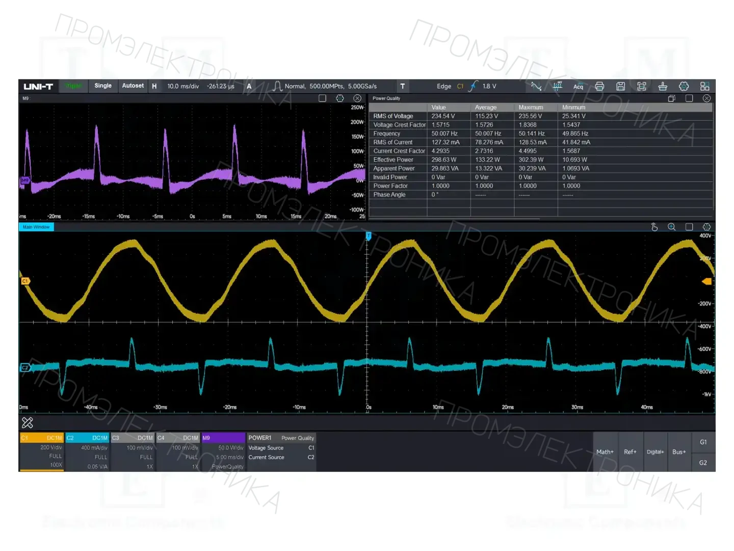 UNI-T MSO7000X-PWR — Осциллоскопы цифровые