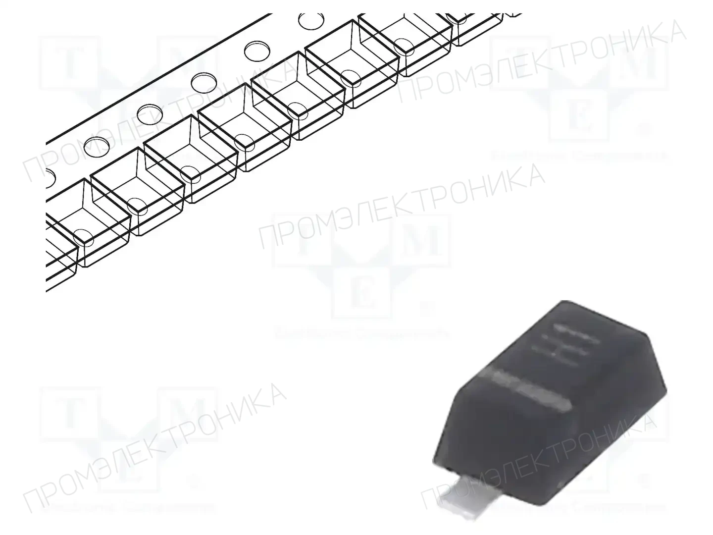 TAIWAN SEMICONDUCTOR BAV19W RHG — Универсальные диоды SMD