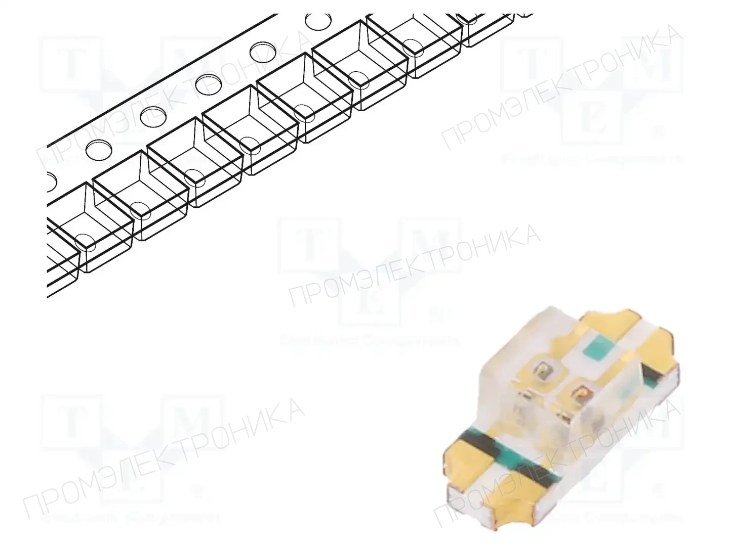 EVERLIGHT 23-22BUSRSYGC/S530-A5/E3/TR8 — Светодиоды SMD цветные