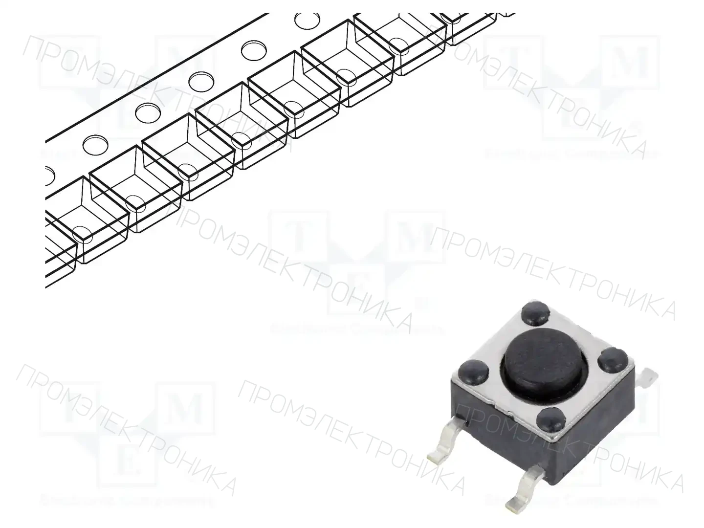 E-SWITCH TL3301NF160QG — Микропереключатели TACT