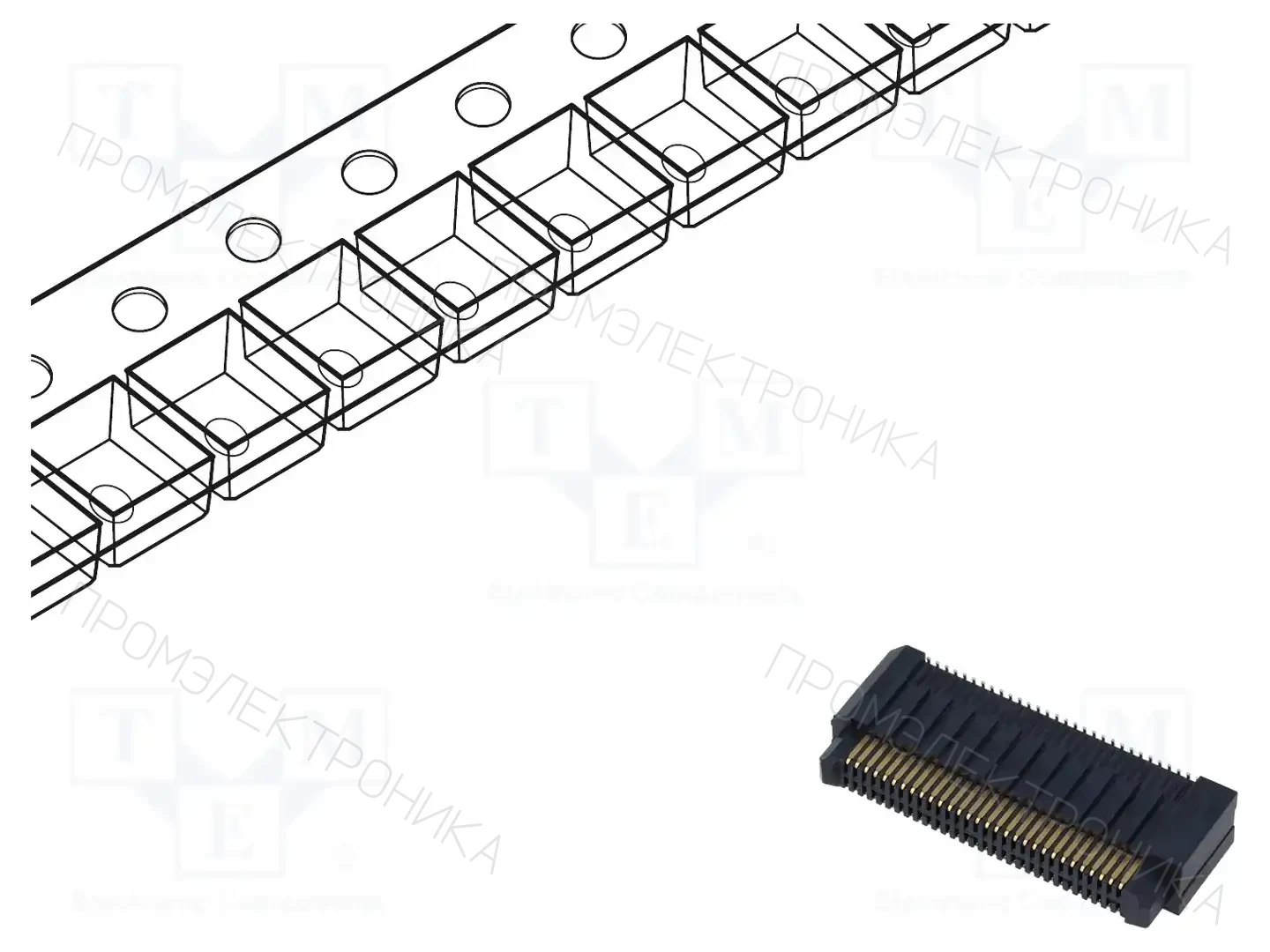 SAMTEC ERM8-030-09.0-S-DV-K-TR — Разъeмы пластина - пластина