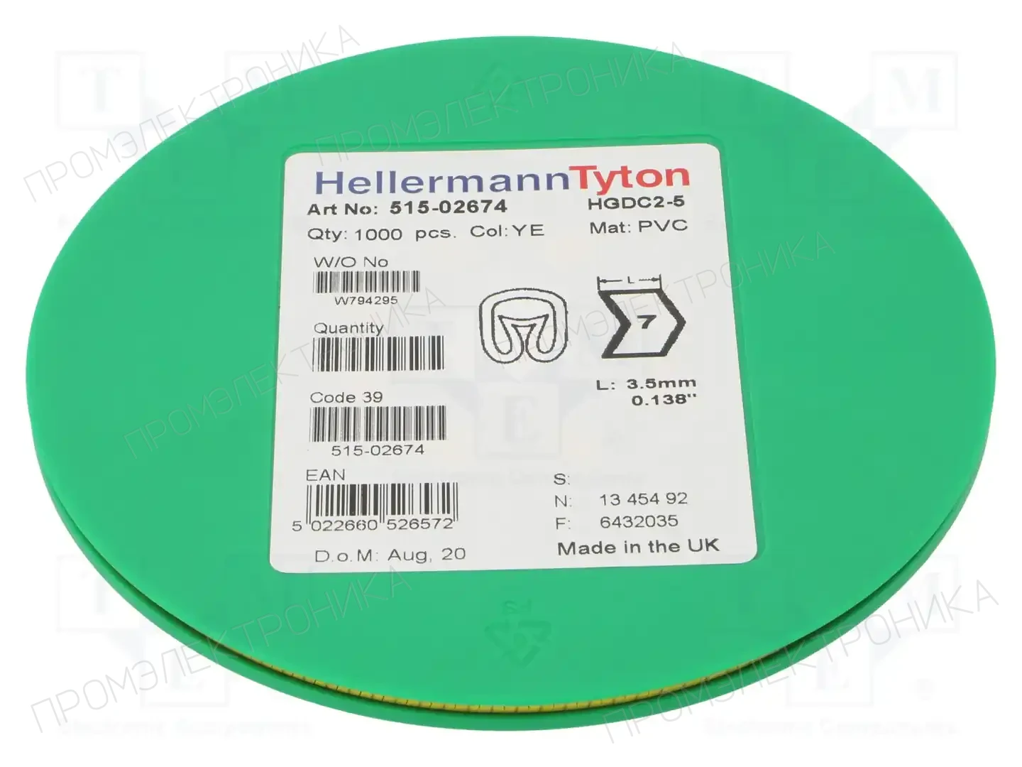 HELLERMANNTYTON 515-02674 — Маркеры проводов