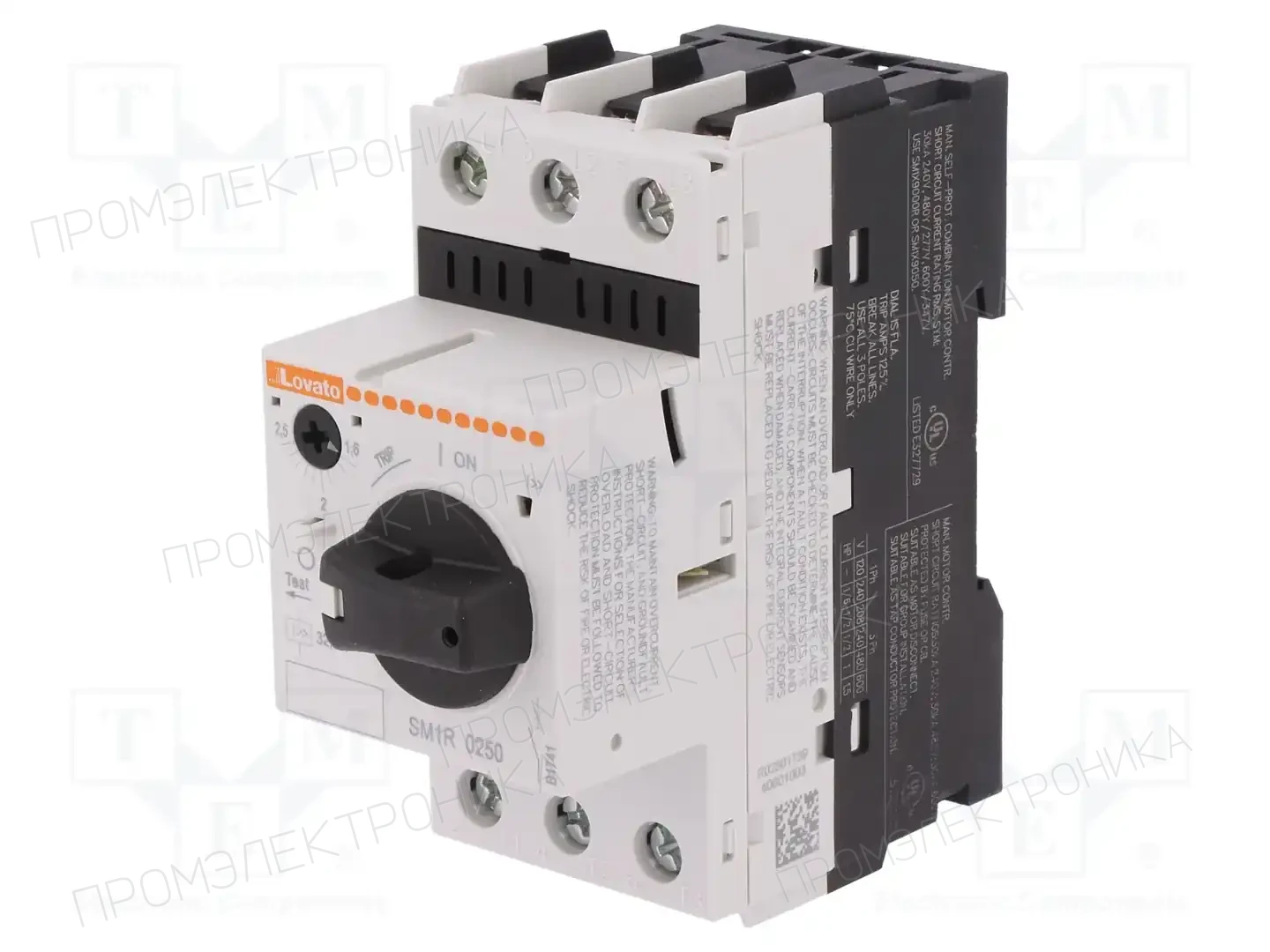 LOVATO ELECTRIC SM1R0250 — Выключатели двигательные